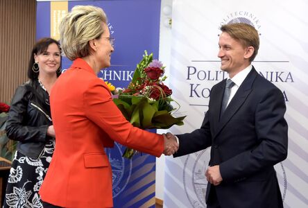 Starosta koszaliński i wicestarosta z wizytą u władz uczelni 