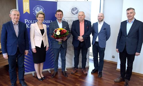 Prezydent elekt Koszalina Tomasz Sobieraj gościem rektor Politechniki Koszalińskiej